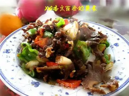 Pepper flavored duck gizzard