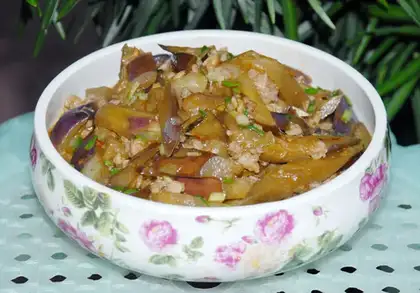 Minced pork and eggplant