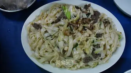 Dry fried beef river