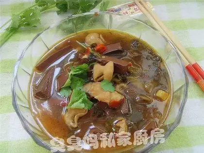 Sauerkraut Fat Sausage Duck Blood Pot
