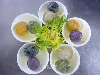 Rainbow meatballs