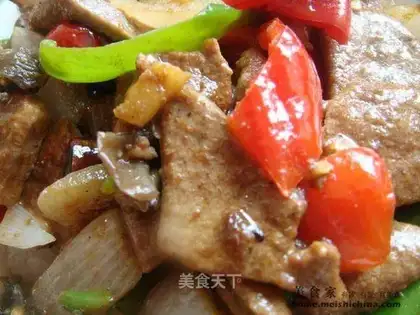 Spicy pork liver