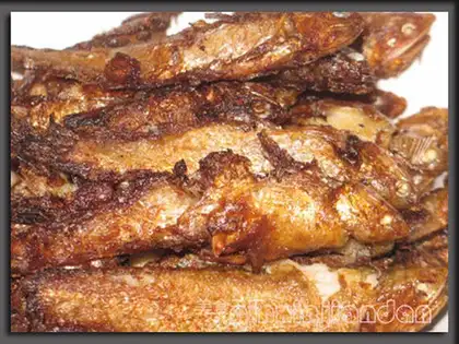 Grilled anchovy in sauce
