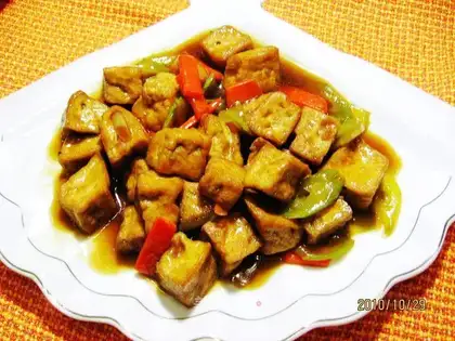 Sweet and sour tofu