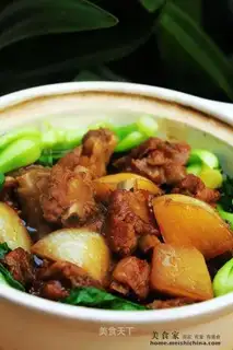 Ribs and radish stew