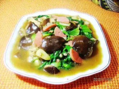 Mushroom in abalone juice
