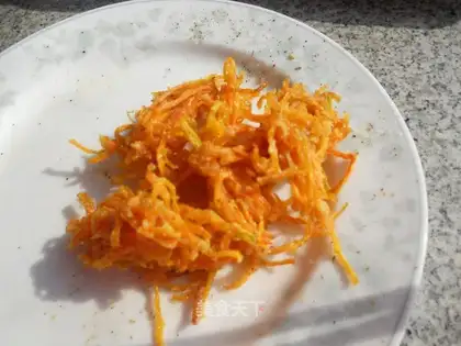fried carrot flowers