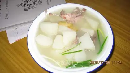 Quail stewed yam