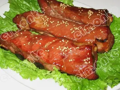 barbecued ribs