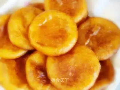 Golden sweet potato cake