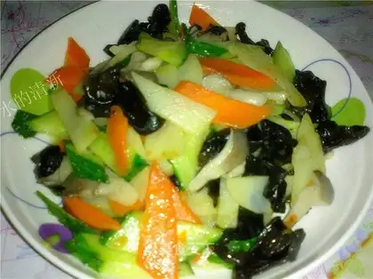 Five treasures of stir-fried vegetables