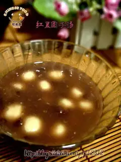 Red bean round soup
