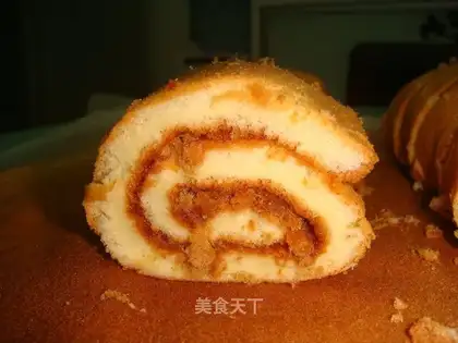 Pork floss with jam and crispy
