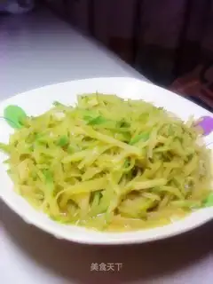 stir-fried shredded radish with vegetable