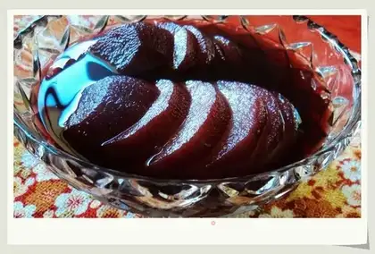 Red wine pear