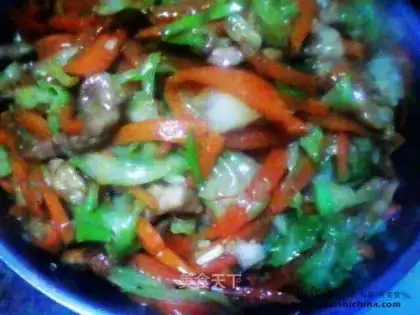 stir-fried three shredded silk