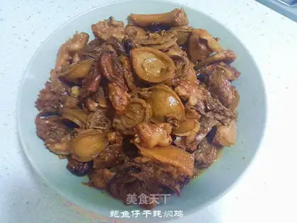 Little abalone dry chicken
