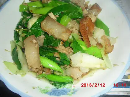 Garlic sprouts