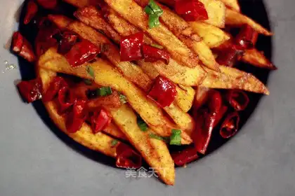Dry potatoes