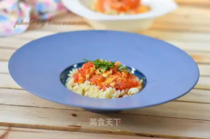 Potato egg pasta