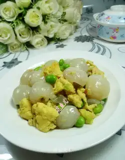 Soybeans, fried eggs
