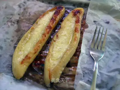 Cheese baked bananas
