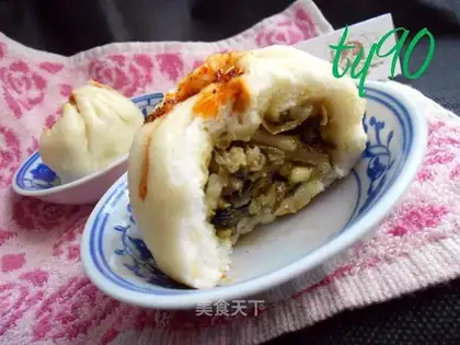 Snow pickles and pork buns