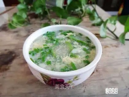 Smelt eggnut soup