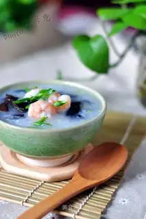 Woody shrimp congee