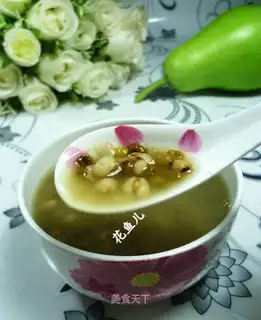 The rice and green bean soup