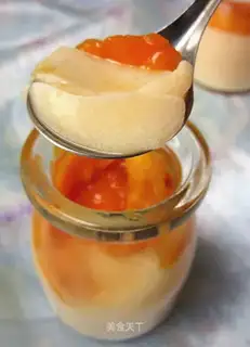 Mango milk pudding