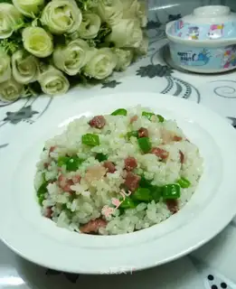 Plum bean pork fried rice