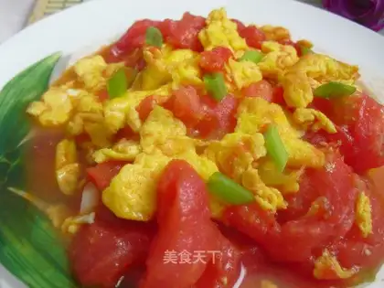 Tomato fried eggs