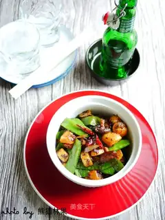 Dutch mushrooms, fried potatoes