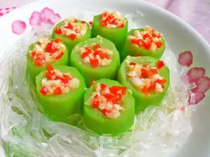 Garlic fan silk melon