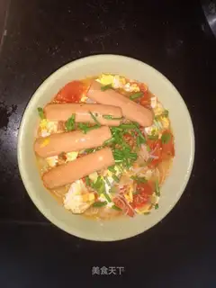 Tomato egg and rice powder