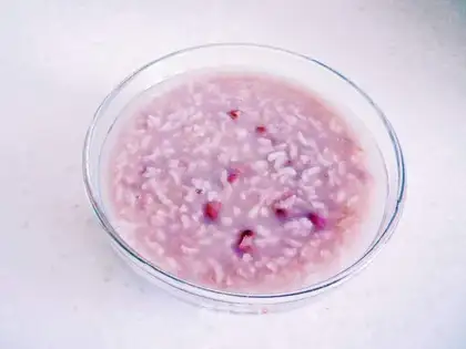 Red bean rice congee