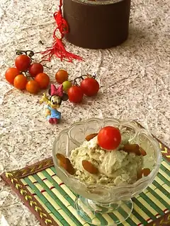 Green bean cream ice cream