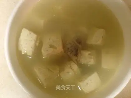 Fresh tofu soup