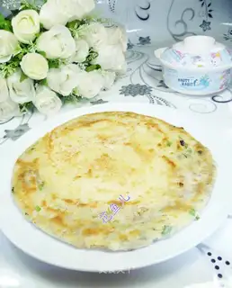 Onion egg pancake