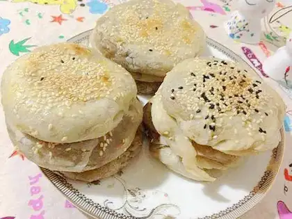 Sesame pancakes
