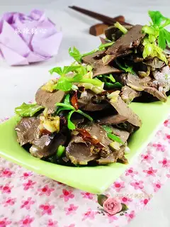 Spicy pig heart