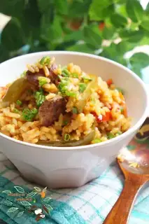 Spicy pork rice