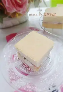 Red bean cream cake