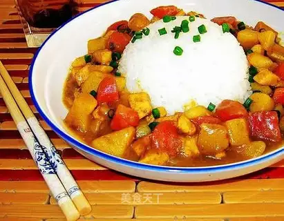Curry chicken