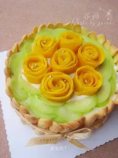Mango cream cake