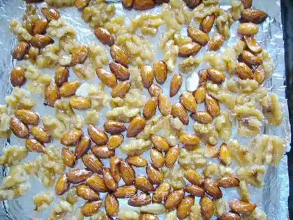 walnuts and almonds