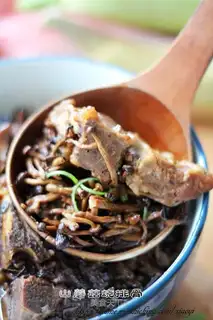 The mushrooms burn the ribs