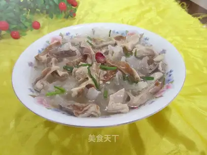 A pig's belly with silver ears