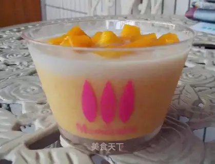 Coconut mango mousse